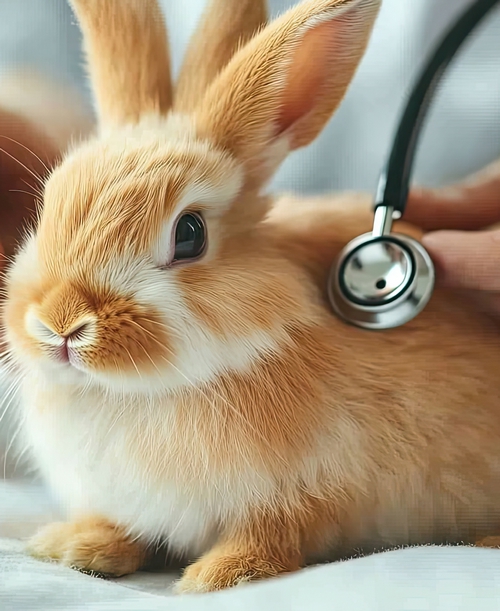Un lapin reçoit des soins vétérinaires à Le Porge